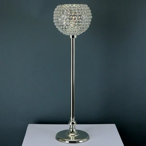 Crystal Globe Stem Candle Holder For Hire