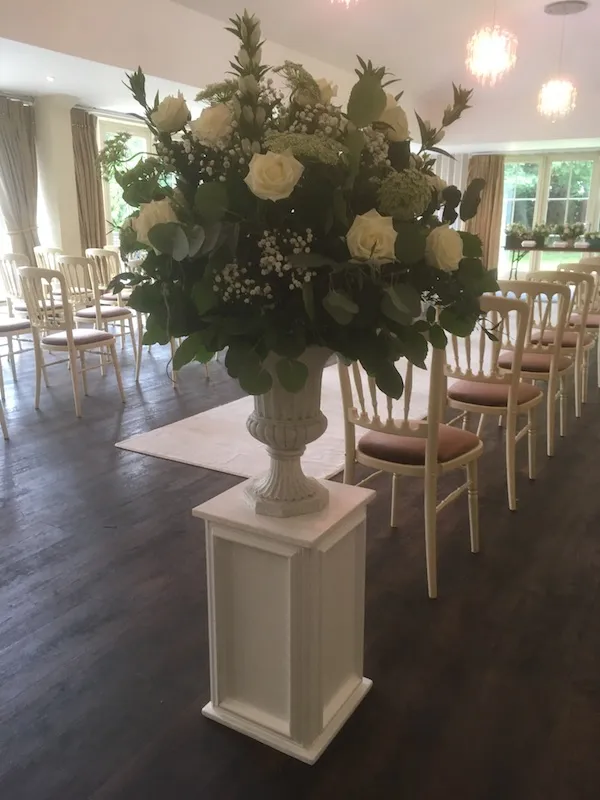 Contemporary White Pedestals for Hire