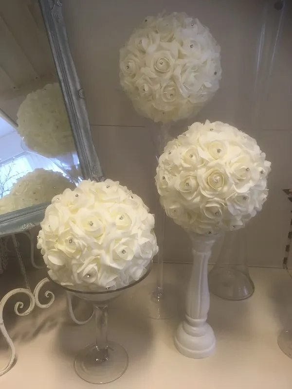 White Rose Balls for Hire