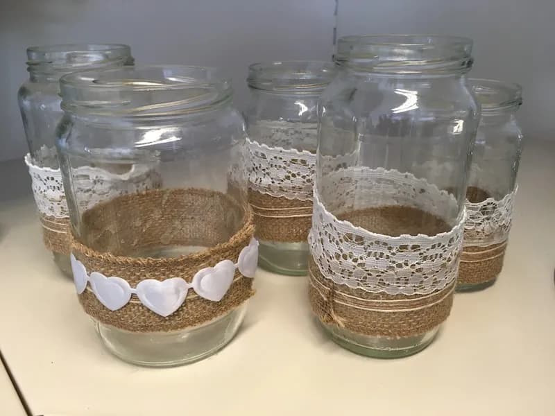 Rustic Jam Jars For Hire
