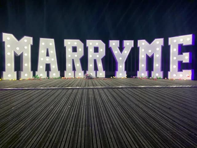 Light Up Letters Hire