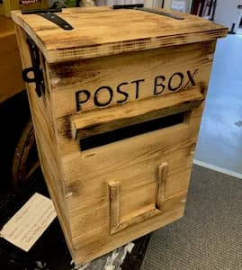 Rustic Post box Hire
