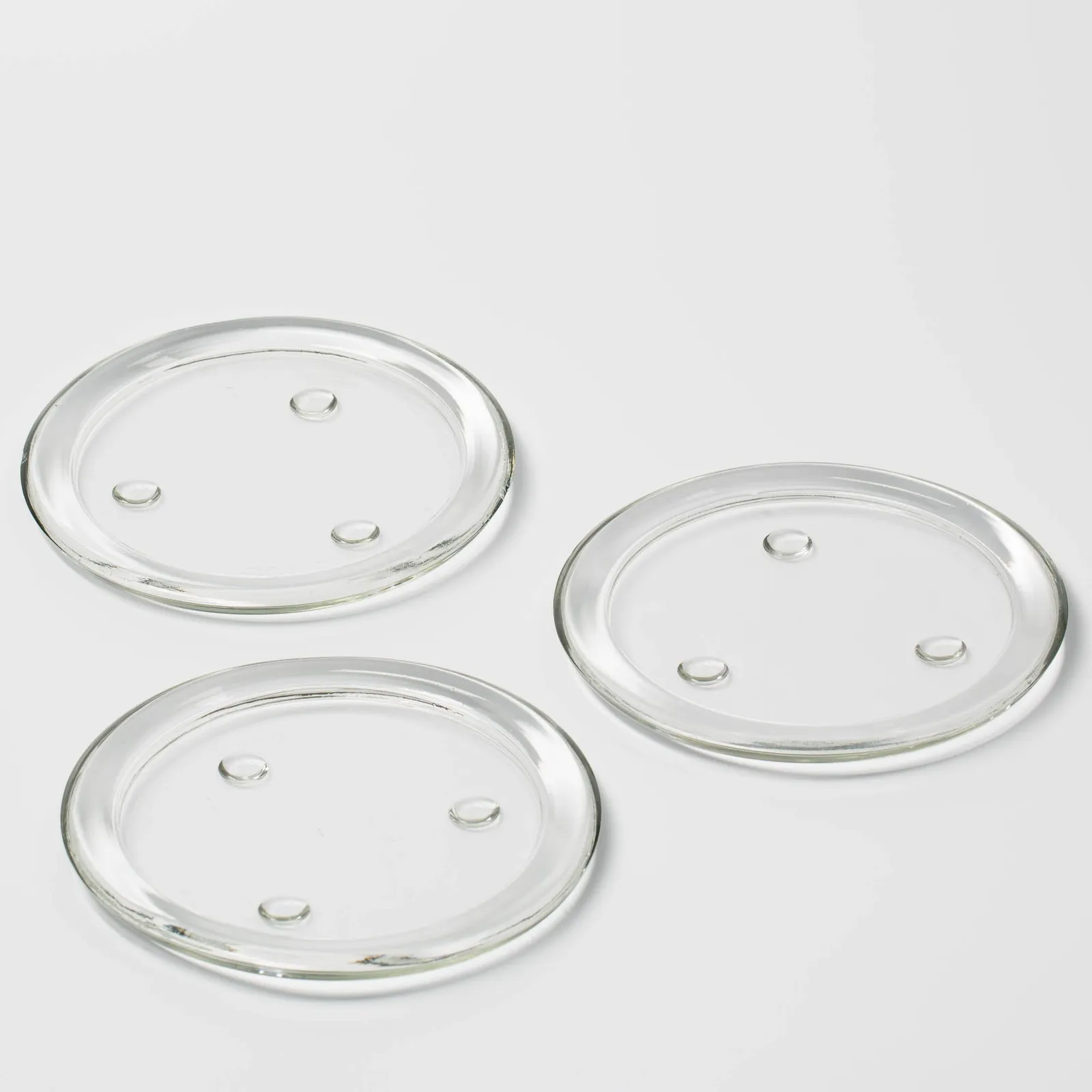 Glass Pillar Candle Plates For Hire