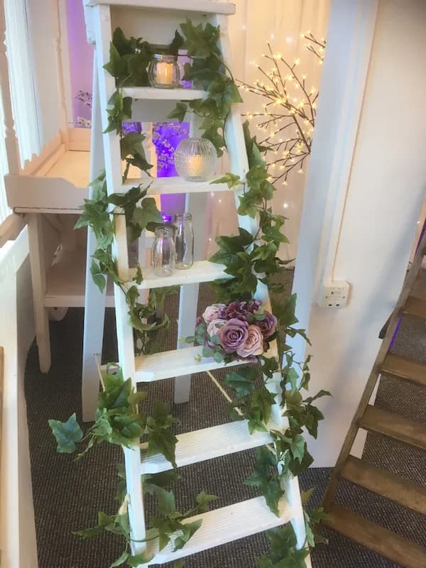 White Wedding Stepladder Hire