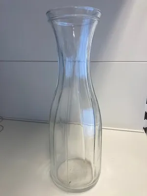 Glass Ribbed Carafe Hire