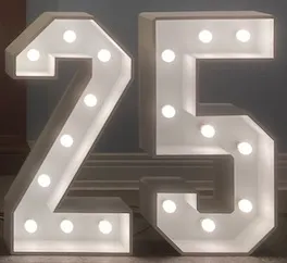 Light-up Numbers Hire