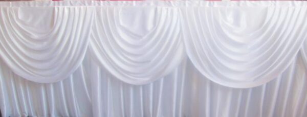 Top Table & Cake Table Skirt  For Hire - Image 2