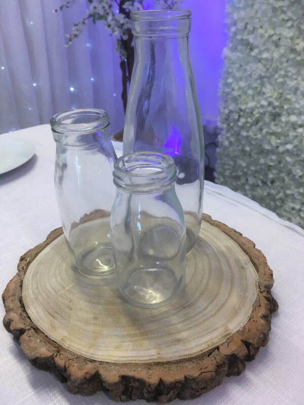 Vintage Glass Milk Bottle For Hire - Image 2