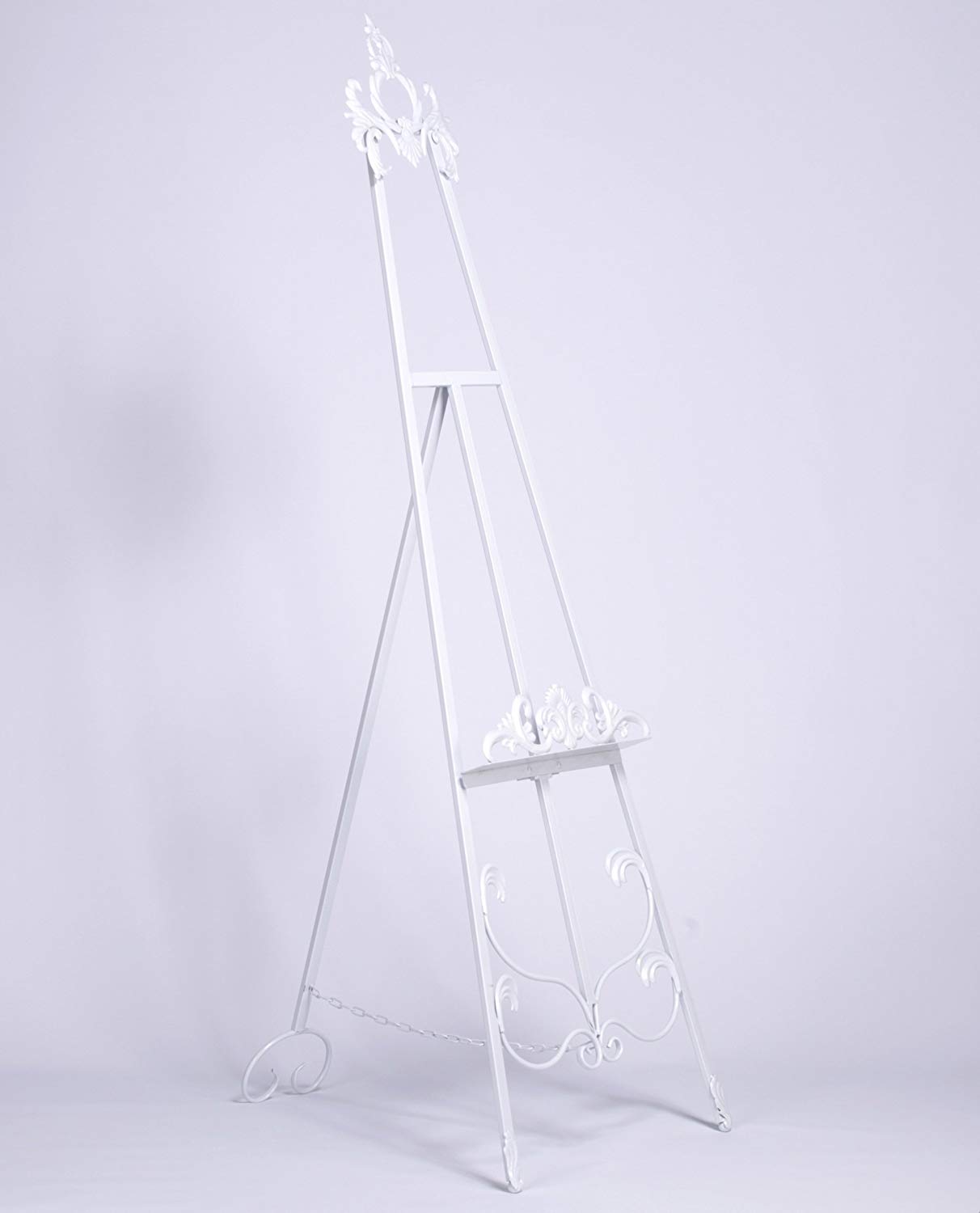 Tall White Freestanding Metal Easel