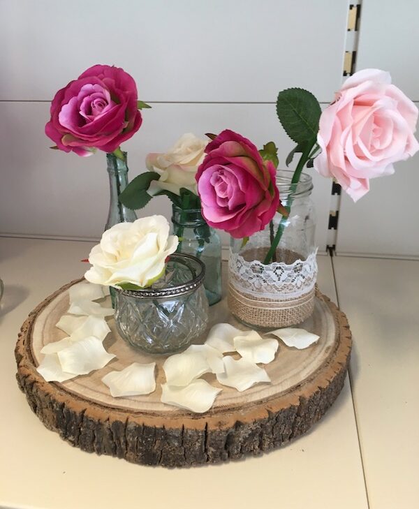 Rustic Centrepiece For Hire
