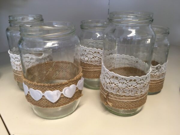 Rustic Jam Jars For Hire