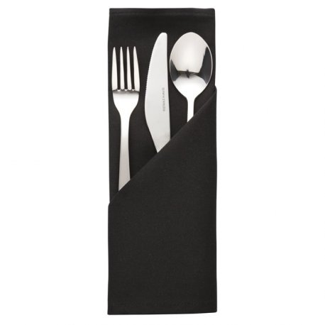 Black Cloth Napkins for Hire